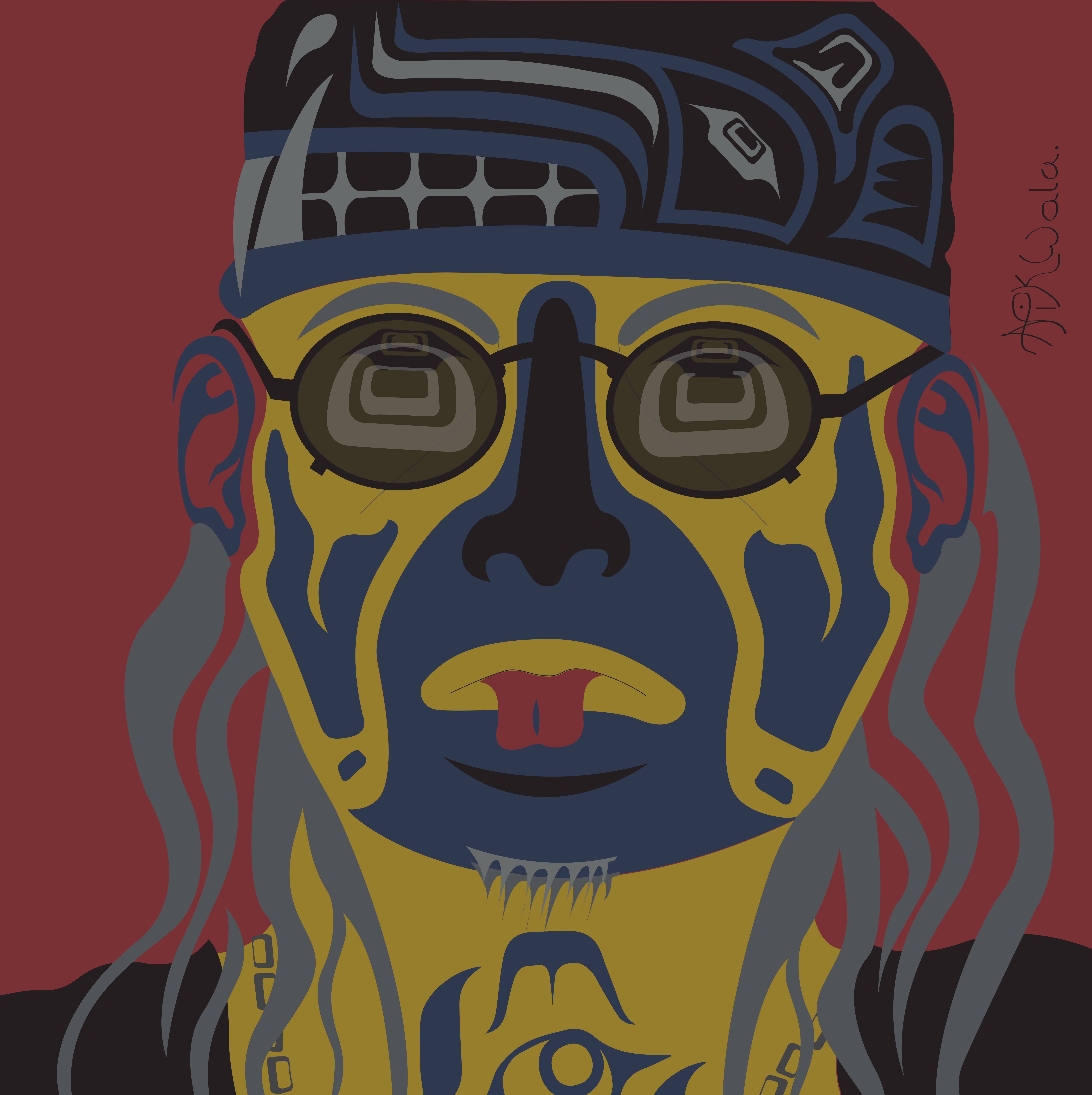 Portrait of Martcel Albion in the studio